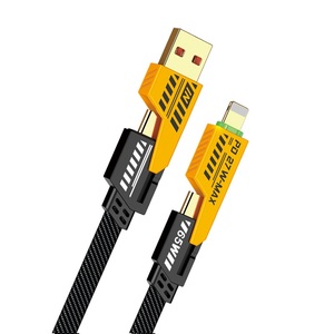 Câble de synchronisation et de charge rapide PD 100W 4 en 1, 1m, USB C vers USB A, Micro USB, Type C, transfert de données pour téléphone, tablette, ordinateur portable - Product Image 4
