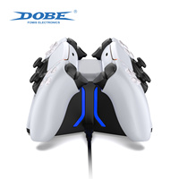 DOBE FOMIS ELECTRONICS Station de charge double pour manettes avec éclairage RGB coloré pour manettes PS5 DualSense Edge
