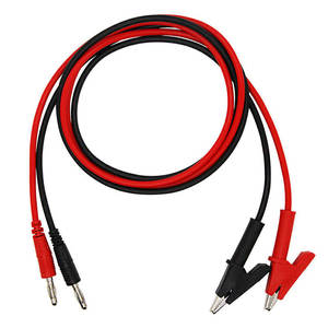 Cable personalizado de 4 mm con conector banana de cobre a pinza de cocodrilo con aislamiento de PVC para uso electrónico, arnés de cableado estabilizador de voltaje - Product Image 1