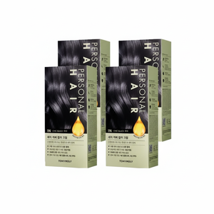 Tony Moly 1N Black Personal Hair Shag Cover Cream Color Ensemble de 4 pièces - Product Image 1