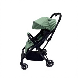 Chaise haute moderne pour bébé avec roulettes, chaise de repas pliable pour tout-petit avec siège rembourré et harnais de sécurité pour restaurants / maison OEM - Product Image 2
