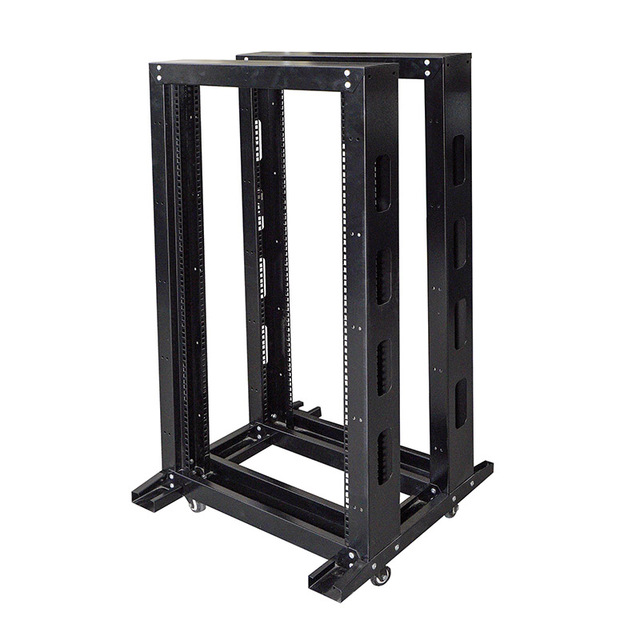 Mobile Networking 6u 8u 15u 18u 27u 48u Adjustable Depth 4 Post Network Cabinet Shelf Open Frame Server Rack 400mm