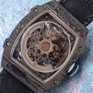 Reloj de Buceo Mecánico Automático para Hombre RM6702 de Lujo OEM, Cristal de Zafiro, Resistente al Agua 100m, Correa de Goma, Fibra de Carbono de 7.8mm - Product Image 6