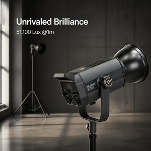 JIXIO FS <span class=keywords><strong>500X</strong></span> 500W 58000lm Luce LED da Studio in Lega di Alluminio 2700-6500K con Controllo DMX e APP per Illuminazione Fotografica e Video - Product Image 2