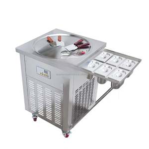 Máquina para Hacer Helado Enrollado Instantáneo, Máquina para Hacer Helado Frito Tailandés, Máquina para Hacer Rollos de Helado Frito - Product Image 6