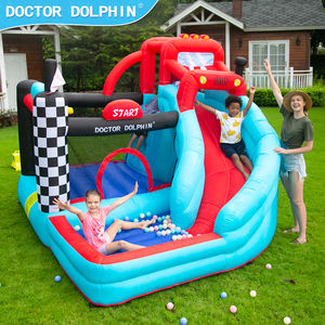 Водный пистолет Doctor Dolphin Happy Summer, батут, прыгающий домик, надувной замок с бассейном - Product Image 1