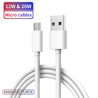 USB Micro USB Schnellladekabel mit LED-Bildschirmanzeige 1m/1,5m/2m Weiß PVC/TPE für Kopfhörer & Handy-Zubehör