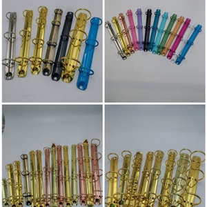 Yxq 6 vòng chất kết dính cơ chế <span class=keywords><strong>Board</strong></span> Clip Nickel plated Brass kim loại Organizer chất kết dính clip cho văn phòng phẩm sử dụng Sản xuất tại Trung Quốc - Product Image 6