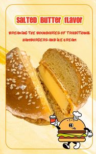 Helado Suave Estilo Hamburguesa Abink (<span class=keywords><strong>Precio</strong></span> de Fábrica). Sabor a Té de Huevo, Empaquetado en Bolsa, Listo para Comer. - Product Image 3