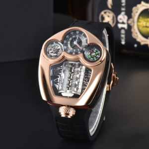 NUEVO Reloj de Cuarzo Suizo para Hombre Serie Engine de Lujo Superior en Acero Inoxidable con Brújula Resistente al Agua - Product Image 3