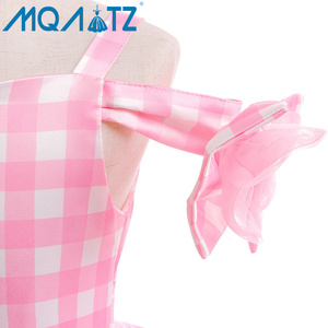 Nouvelle Robe de Fille en Satin Rose à Volants Floraux MQATZ pour Film, Costume de Cosplay d'Halloween pour Enfants de 6 Ans - Product Image 5
