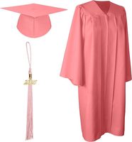 Ensemble de toge et de chapeau de graduation unisexe pour adultes, personnalisable, en polyester mat, uniforme de graduation pour la cérémonie de remise des diplômes scolaire