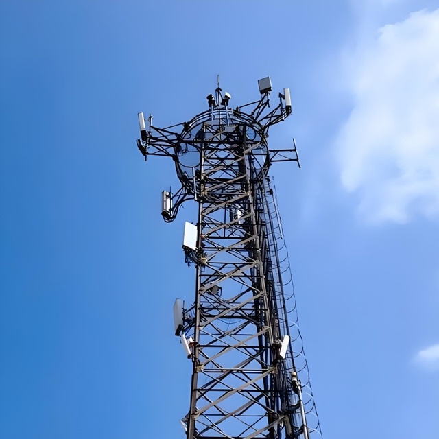 Heavy Load Antenna Mounted Communication Tower for Industrial Park IoT Communication Network Construction