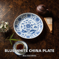 Service de table personnalisable en porcelaine fine, style Chinoiserie, minimaliste, en céramique de luxe