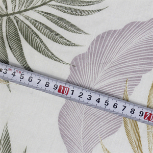 Rideaux en <span class=keywords><strong>tissu</strong></span> 100% <span class=keywords><strong>lin</strong></span> pour vêtements, Textile personnalisé de haute qualité, imprimé palmier Boho <span class=keywords><strong>blanc</strong></span> - Product Image 2
