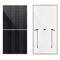 Panneau solaire bifacial 580W 590W 182mm 16BB 144 cellules, module PV double vitrage haute efficacité pour usage commercial et résidentiel
