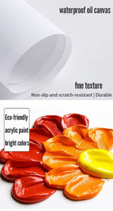 Quadro Moderno Dipinto a Mano Eco-Friendly con Fiori Stampati Digitalmente in 4 Colori su Tela con Cornice in Legno - Product Image 3