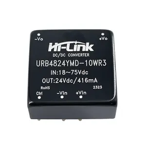 Hi-Link DC-DC fabrika satış anahtarı ayarlanabilir dönüştürücü URB4824YMD-10WR3 adım aşağı mini güç kaynağı modülü dönüştürücü akıllı