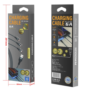Cable 3 en 1 de 100W Platinum Fishing Net Weave para Android, para teléfonos móviles / Conectores Micro <span class=keywords><strong>USB</strong></span>/Tipo-<span class=keywords><strong>C</strong></span>, Carga Rápida de 6A - Product Image 6