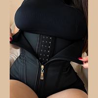 Ceinture amincissante à fermeture éclair, compression légère, corset high-tech avec contrôle avancé du torse, respirante, style quotidien