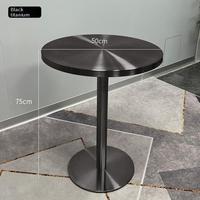 Tables en acier inoxydable rondes et carrées minimalistes et abordables pour restaurants, bars, tables d'appoint d'angle, tables basses et usage commercial