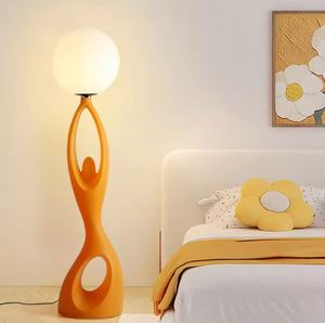 Lámpara de Pie de Diseño de Lujo, Moderna, de Resina, Decorativa, con Base E27, Bombillas Halógenas de 2700K, Fácil Instalación, para Uso en Hoteles y Salas de Estar - Product Image 5