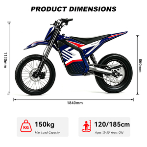 Moto électrique 72V pour adultes, moto tout-terrain à batterie pour la conduite en extérieur, fournisseur OEM de vélos électriques pour les concessionnaires - Product Image 5