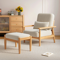 Fauteuil en bois massif confortable et très demandé pour salon – Siège individuel