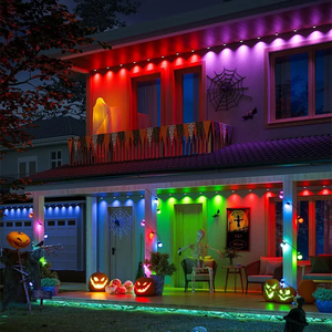 Guirlandes lumineuses de Noël décoratives pour l'<span class=keywords><strong>extérieur</strong></span>, de haute qualité, avec contrôle intelligent par application, RGB, permanentes, pour les avant-toits - Product Image 2