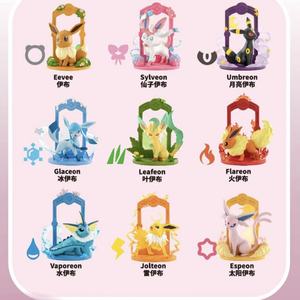 Figuras de Acción de PVC Auténticas 100% Funism Pokemoned Eevee, Escala 1/12, 9 Piezas/Caja, Cajas Sorpresa, Juguetes Coleccionables en Miniatura, Edad 14+, Hechos a Mano - Product Image 4