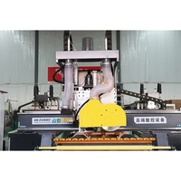 Prix usine porte à grande vitesse faisant le trou Machine scie coupe CNC routeur panneaux en bois Machine avec Lamino linéaire