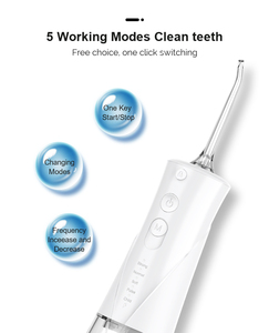 Hydropulseur <span class=keywords><strong>Dentaire</strong></span> Électrique Intelligent Portable Sans Fil en Plastique, Rechargeable USB Type-C, 3 Modes, IPX7, Usage Domestique - Product Image 3