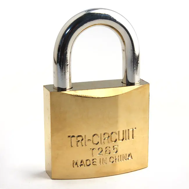 กุญแจเหล็กชุบไทเทเนียม T265 TRI-CIRCUIIT สีเหลือง