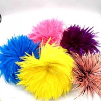 5-6 Zoll natürliche rote Hahn feder aufgereihte Hühner federn Sattel Hackle Neck Feather für Fliegen fischen Fliegen binden Materialien
