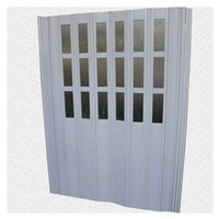 Installation facile Porte pliante en PVC Séparateur de pièce Porte pivotante intérieure coulissante en acier et bois pour hôtels Externa en Thaïlande