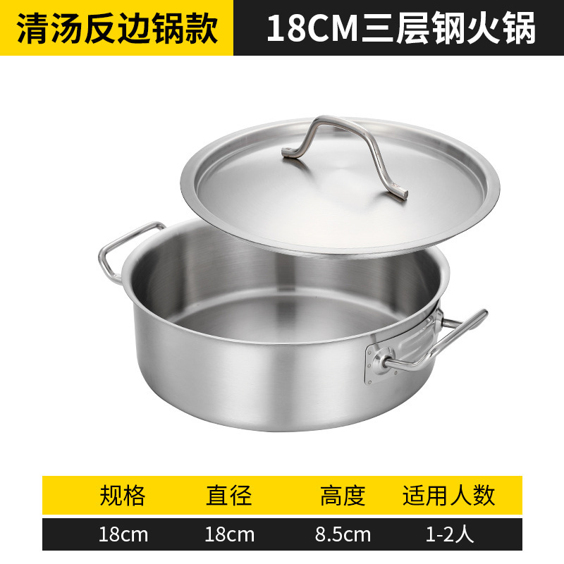 [Type 03 Hot Pot] 18cm Clear Broth Pot with Lid
