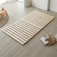 Lit en bois de pin massif, style tatami, pour séjour, 1,51,8 m, japonais, bas, pliable, modèle amovible, PGC, origine Chine, rectangulaire, chambre à coucher