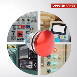 22mm nấm đầu đẩy nút chuyển đổi tạm thời IP65 không thấm nước vít thiết bị đầu cuối 12V 24V 36V 110V 250V 5A SPST nhựa 110V 250V - Product Image 6