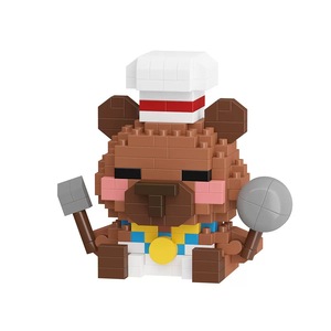 Set di Blocchi di Costruzione in Plastica con Forme di Maiale, Delfino e Orso Cartoon, Giocattolo Puzzle Fai-da-Te all'Ingrosso - Product Image 6