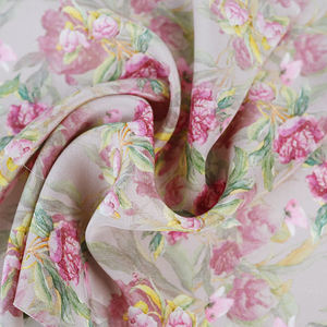 Mousseline de soie, tissu imprimé par rose, 6MM, pour soie, Kaftan, <span class=keywords><strong>prix</strong></span> vente en gros, - Product Image 3