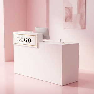 Petit <span class=keywords><strong>Comptoir</strong></span> de Bar, <span class=keywords><strong>Comptoir</strong></span> d'Accueil, <span class=keywords><strong>Caisse</strong></span> Enregistreuse Moderne et Minimaliste pour Magasin de Vêtements, Salon de Thé, Salon de Beauté - Product Image 1