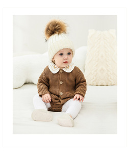 Suéter de Punto para Bebé, Body para Otoño y Primavera, Traje de Gateo para Bebé, Babero Triangular, Pijama para Recién Nacido - Product Image 5