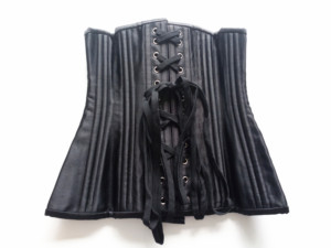 3XL blanco negro 24 huesos de acero Sexy negro gótico satén corsé Top acero deshuesado gótico cintura entrenador corsé - Product Image 3