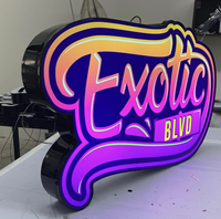 Enseigne lumineuse personnalisée en 3D pour entreprise, logo d'entreprise, publicité extérieure, enseigne en métal avec lettres lumineuses LED