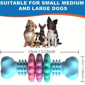 Jouet à mâcher interactif pour chien, soins dentaires, jouet de dentition pour chiens de petite/moyenne/grande taille, soulagement du stress, récompense d'entraînement - Product Image 5