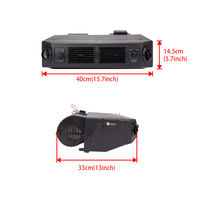 Unit Perakitan Evaporator AC Tambahan di Bawah Dasbor, Pemanas AC 24V 12V Mini Bus Truk Van Mobil Roda Tiga Aksesoris Mobil