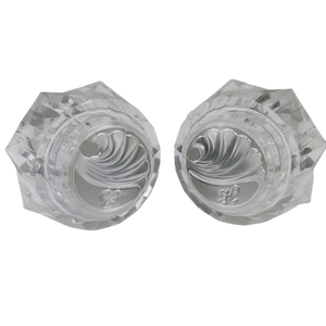 Manijas de Grifo para Lavabo de Fácil Limpieza para Delta/Delex en Acrílico Transparente - Product Image 2