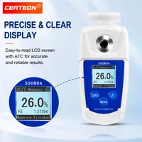 Testeur H2O2 portable avec LCD ATC pour liquides chimiques 0-50% réfractomètre manuel concentration de peroxyde d'hydrogène