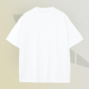 เสื้อยืดสำหรับผู้ชายเสื้อยืดผ้าฝ้ายโพลีเอสเตอร์สีทึบพิมพ์โลโก้แบบลอกลายด้วยความร้อนแบบกำหนดเองขนาดพลัสไซส์180กรัม - Product Image 2