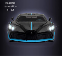 PANDAS 1:32 luz sonido Bugatti Veyron Diecast Metal coche de juguete Venta caliente Zinc vehículo eléctrico con carga pila hecha de plástico